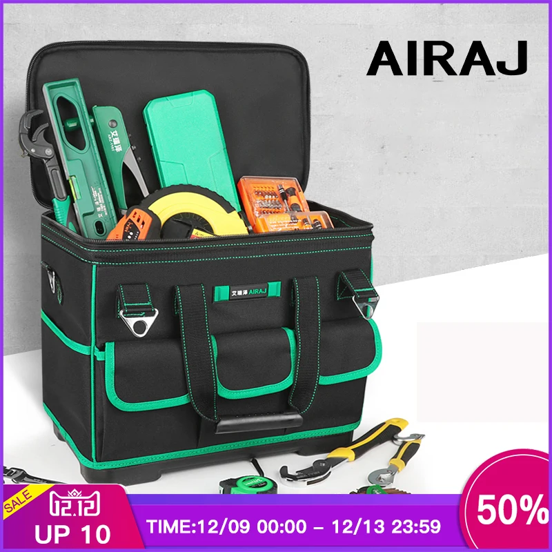 Buy AIRAJ Heightening Large Capacity Tool Bag, Multi function Electrician Bag, Anti fall and Wear resistant Woodworking Bag
