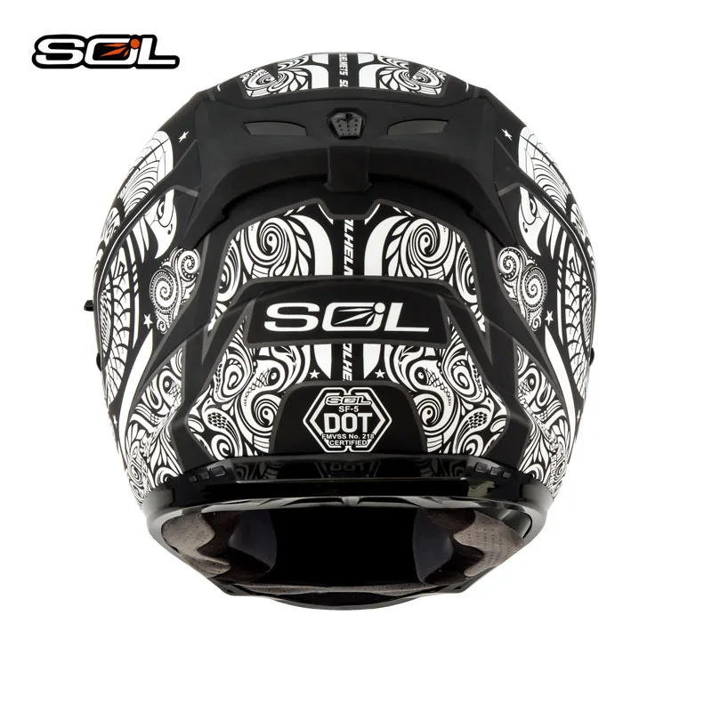 SOL SF-5 флип-ап мотоциклетный шлем с двойными линзами Анти-туман объектив мотоциклетный гоночный шлем Мужской Женский костюм DOT утвержден