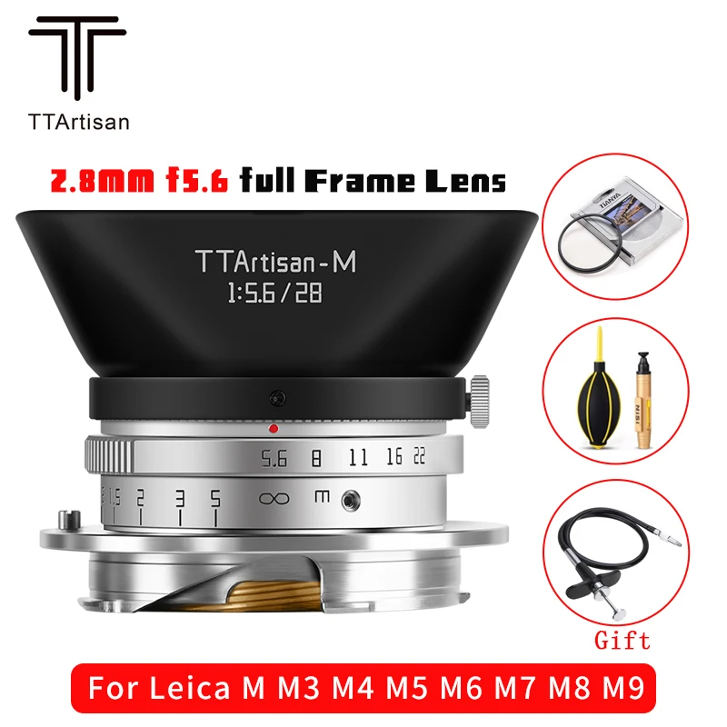 Ttartisan 28Mm F5.6 Obiettivo Full Fame Per Leica M Montare Fotocamere Come Leica M-M M240 M3 M6 M7 M8 M9 M9P M10 M11