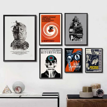 

Alfred Hitchcock Poster Clear Image Wall Stickers Home Decoration Good Quality Prints White Coated Paper home art Brand