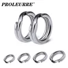 100Pcs Fishing Rings Stainless Steel Split Rings High Quality Strengthen Solid Ring Lure Connecting Ring Fishing Accessories ► Photo 1/6