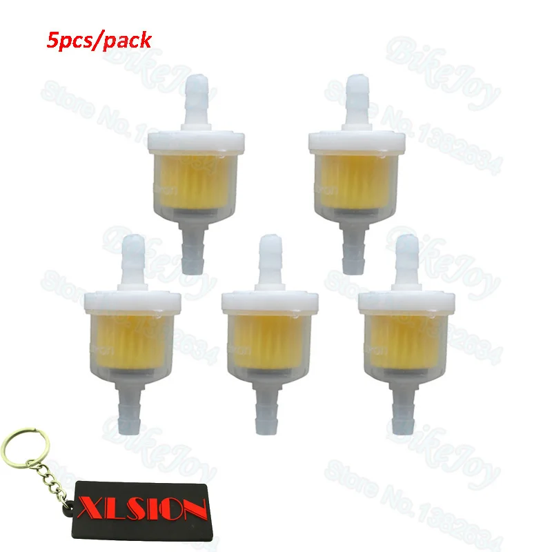 5pcs/pack Dirt Pit Bike Oil Fuel Petrol Filter with Magnet For Quad ATV Go Kart Motard Motor Moped Scooter Motorcycle Motorbike
