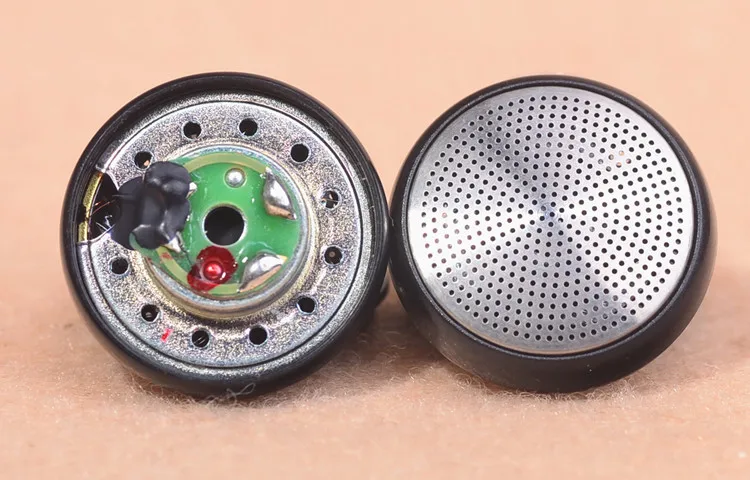 GHXAMP 15.4mm Subwoofer Headphone Original NEW Metal Surface Unit Earphone DIY Accessories 32ohm 2pcs