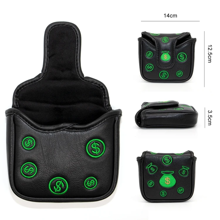 7 golf putter cover golf headcovers mallet golf putter cover