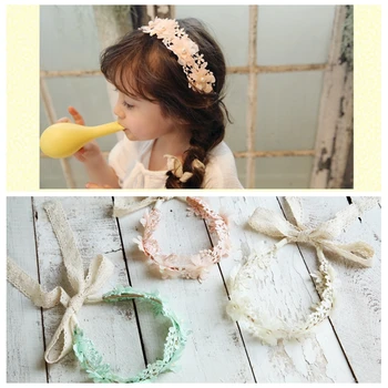 

New fashion trend girls flower hair band baby headband photo photography props photo studio photo accessories