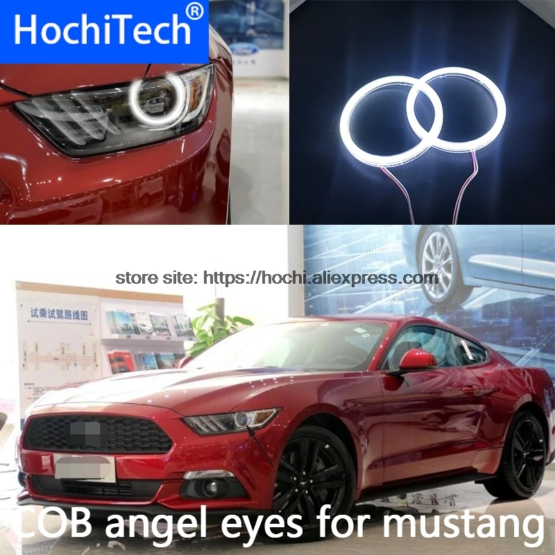 Высокое качество COB Led Light Белый Halo Cob Led angel eyes Кольцо ошибок для Ford Mustang