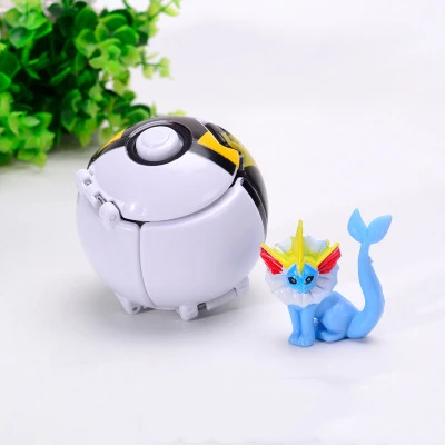 Креативный 7 см Pocket Monsters Pokemon покебол PIKACHU Косплей поп-ап Poke Ball Детская мультяшная Игрушка Подарочная бутафория Костюмы Аксессуары
