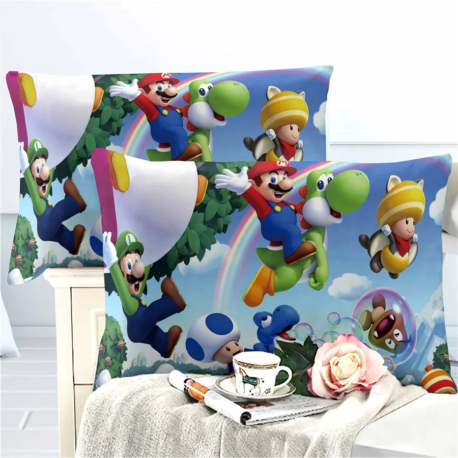 HELENGILI 3D Bedding Set Mario Party Print Duvet Cover Set Bedcloth with Pillowcase Bed Set Home Textiles #MLA34 HELENGILI 3D Bedding Set Mario Party Print Duvet Cover Set Bedcloth with Pillowcase Bed Set Home Textiles #MLA34