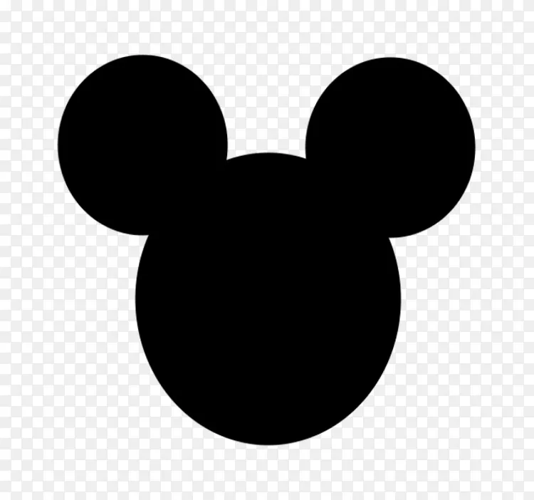 png黑白剪贴画-米妮老鼠脸图片