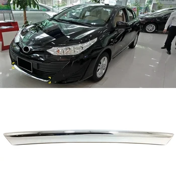 

For Toyota Vios Yaris 2019 2020 Car Styling Exterior Chrome Front Lower Bumper Skid Plate Mouldings Cover Trim