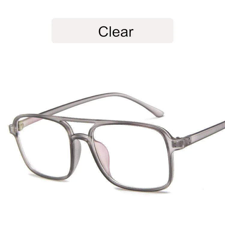 KOTTDO, винтажные квадратные оправы для очков, Женские оправы для глаз по рецепту, оправы для мужчин, компьютерные очки для чтения - Цвет оправы: clear