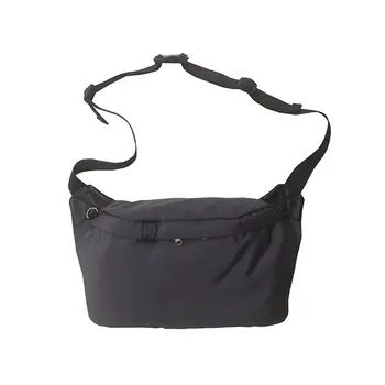 

Nylon Waterproof Simple Solid Color Shoulder Bag Casual Messenger Chest Bag Men's Outdoor Sports Phone Bag Card Bag