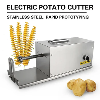 

Potato Cutting Tornado Potato Spiral Tower Slicer Machine Vegetable Processor Street Snack Food Gadget