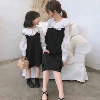 

Mihkalev kids clothes girls spring clothing set 2 3 4 6 8Year litter girl 2pieces tracksuit tshirt+dress children fall outfits