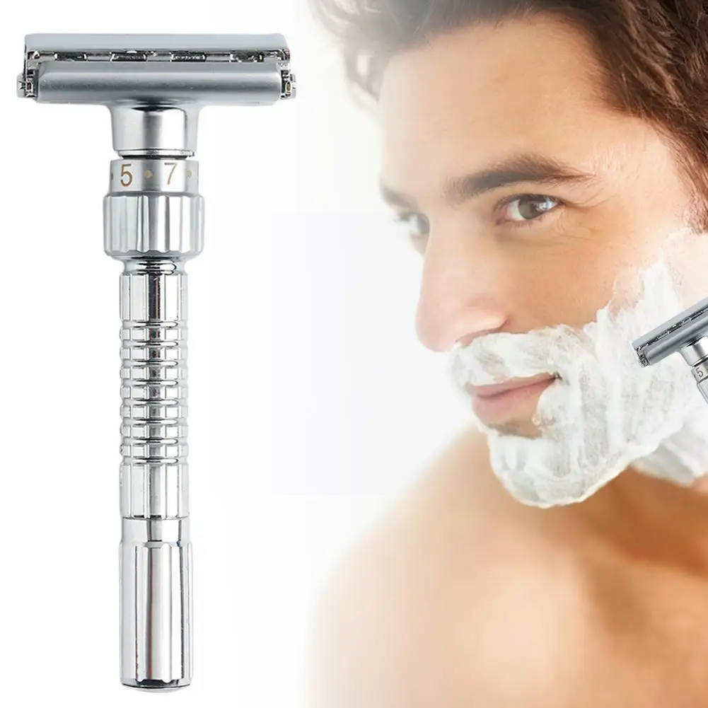 Adjustable Double Edge Safety Classic Men Shaving Zinc Manual Metal Shaver Alloy I8C8 | Красота и здоровье