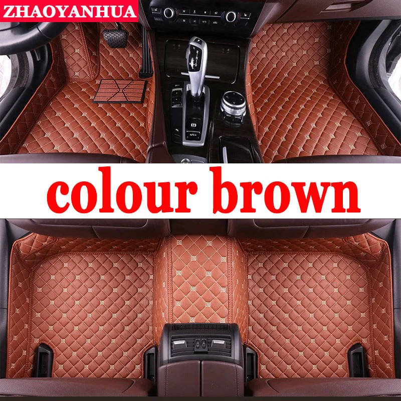 brown ZHAOYANHUA автомобильные коврики для Mercedes Benz S class W108 W109 W111 W112 W116 W126 W140 W220 автомобильный Стайлинг высококачественный ковер ковры - Название цвета: brown