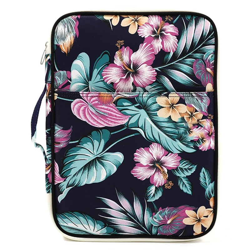 

Flower Folder Multifunction A4 Bag Storage Bag Portable Tablet File Product Waterproof Nylon Storage Bag File Notebook Pen Compu