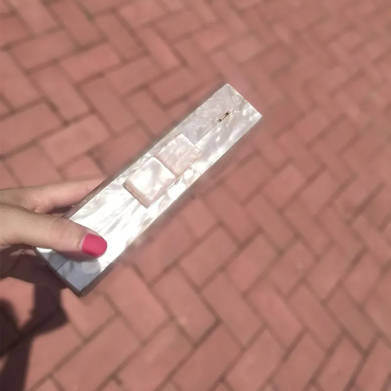 Najtaniej Perła szampana nago kolor piasku akrylowe złe oko Patchwork kobiety marka wieczór małe Mini Flap powłoki pudełko pcv sprzęgła kiesy torby