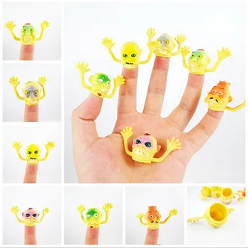 

6Pcs/Set Novelty Halloween Party Zombie Finger Puppets Toy Horror Scared Monster Hand Puppets Kids Parents Storytelling Props