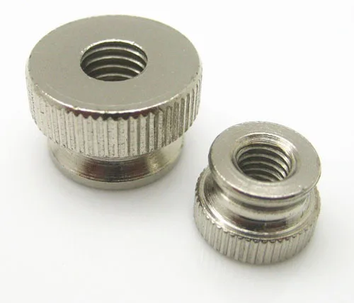Wkooa Knurled Thumb Nuts Steel Metric Nuts M3 M4 M5 M6 M8