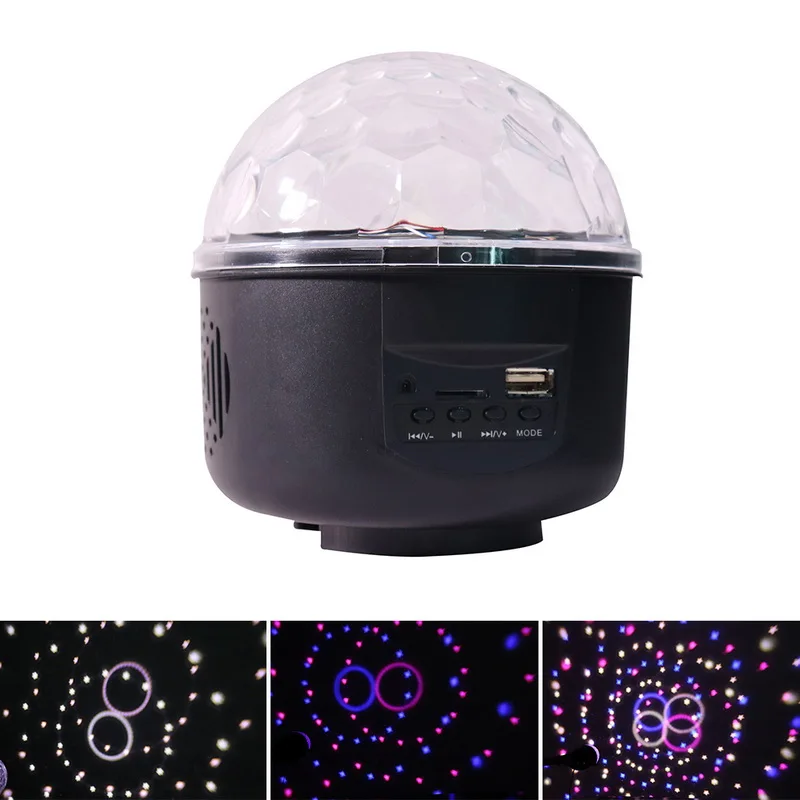 

LED Disco Ball light bulb rotating 3W 220V RGB 7 Colors disco ball light bulb Stage Lighting Party Chrismas Lights Projector