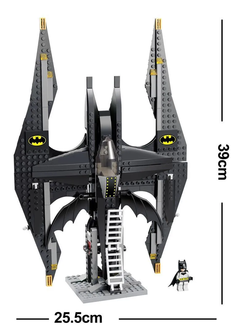 DECOOL 7112 The Batwing: The Joker's Aerial Assault Compatible with MOC 7782