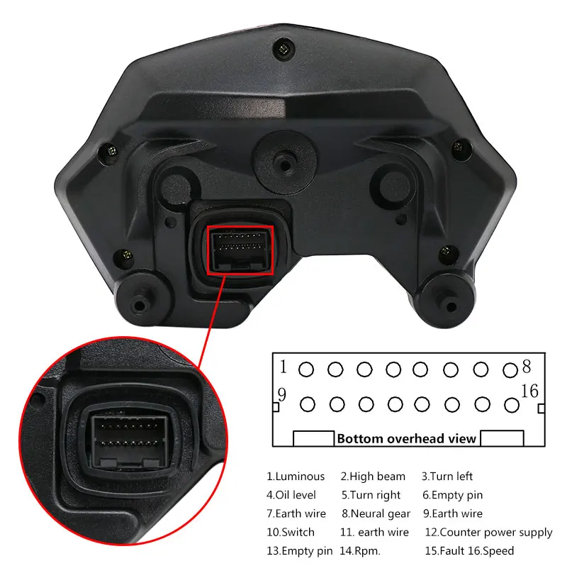 ZSDTRP цифровой спидометр для Yamaha FZ 16 FZ16