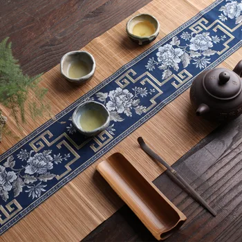 

30*60cm Bamboo Table Flag Bamboo wooden tray tea tray Tea Table Mat European Cloth Special Offer Table Flag Kitchen Supplies