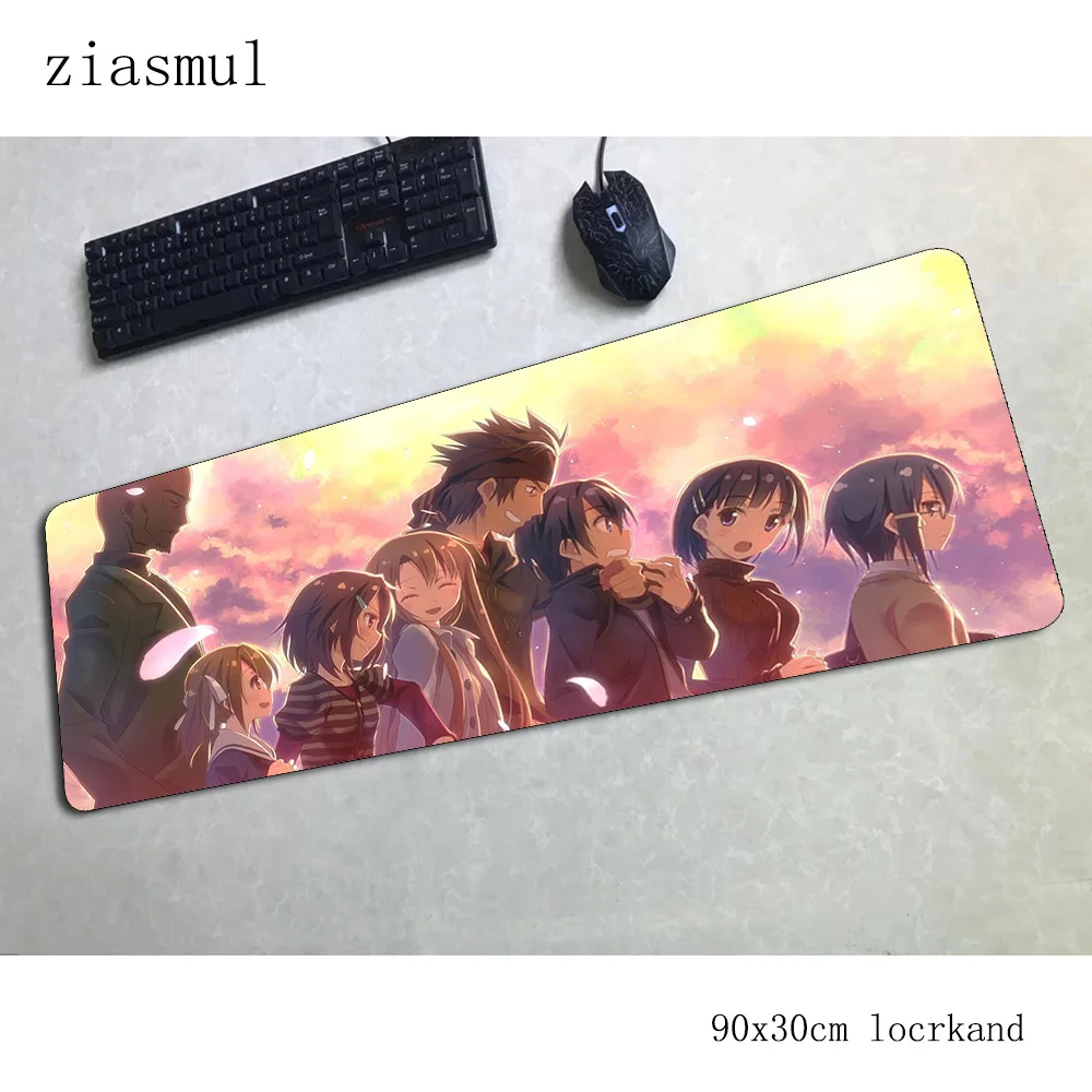 Sao коврик для мыши 900x300x3 мм коврики для мыши Инди-поп игровой коврик для мыши геймер Мультфильм Большой персонализированные коврики для мыши Клавиатура ПК pad