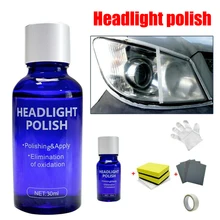 

10/30ML 9H Car Hardness Headlight Lens Restorer Repair Liquid Polish Auto Cleaner Set Environmentally Friendly Brand Support CSV