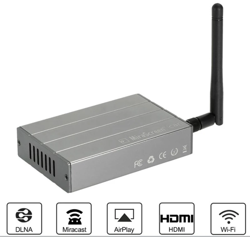 MiraScreen беспроводной HDMI tv Stick Wifi ключ литой Miracast Airplay приемник стример дисплей зеркало коробка для iOS Andriod автомобиля