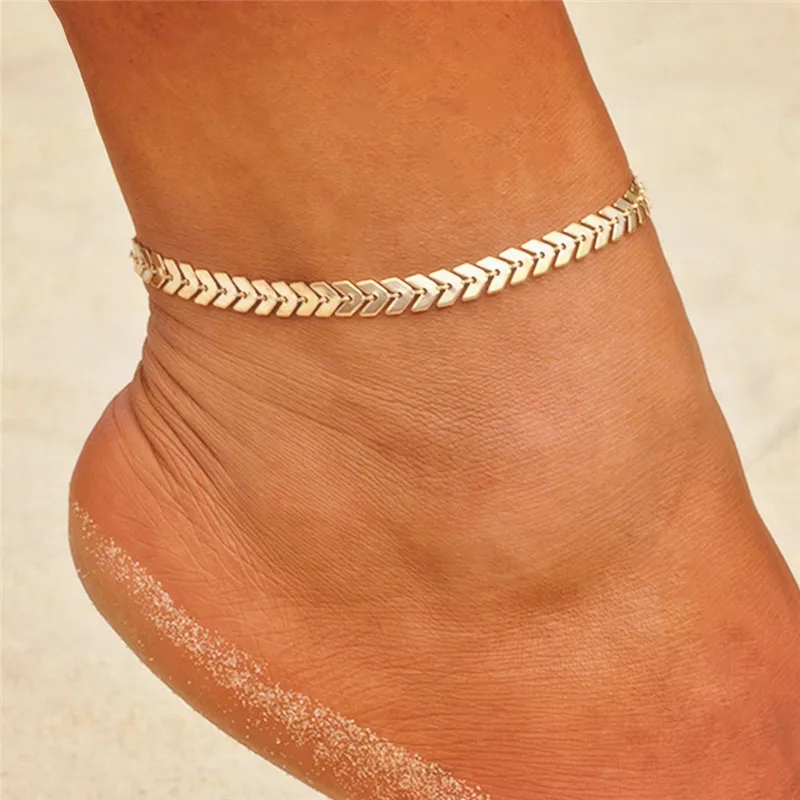 VAGZEB New Fashion Summer Boho Gold Silver Color Anklets Fashion Ankle Foot Jewelry Leg Chain On Foot For Women Gifts VAGZEB New Fashion Summer Boho Gold Silver Color Anklets Fashion Ankle Foot Jewelry Leg Chain On Foot For Women Gifts