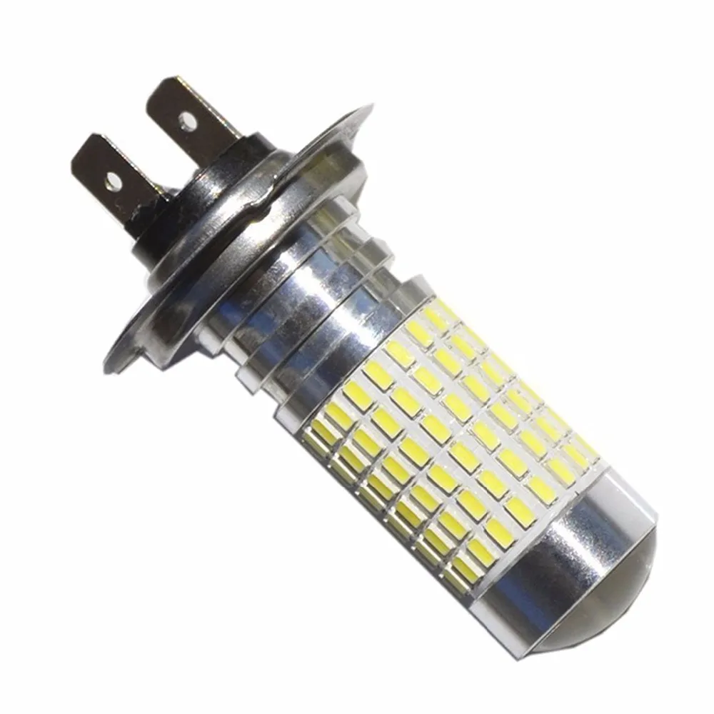 2x H7 PX26D супер яркий белый 144-SMD H7 светодиодный лампы w/с зеркальным отражателем дизайн дальнего света DRL лампы с can-bus
