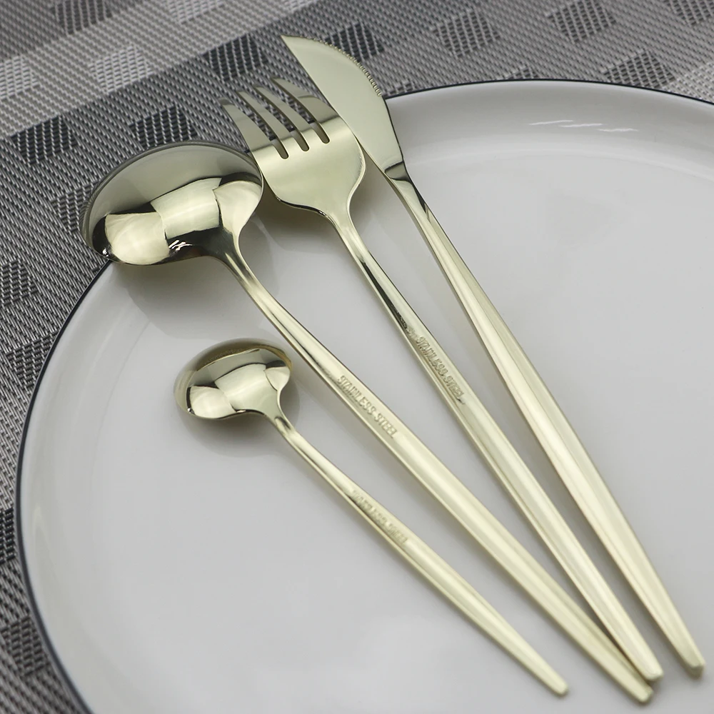 4 шт. набор столовых приборов из нержавеющей стали|Столовые сервизы| |