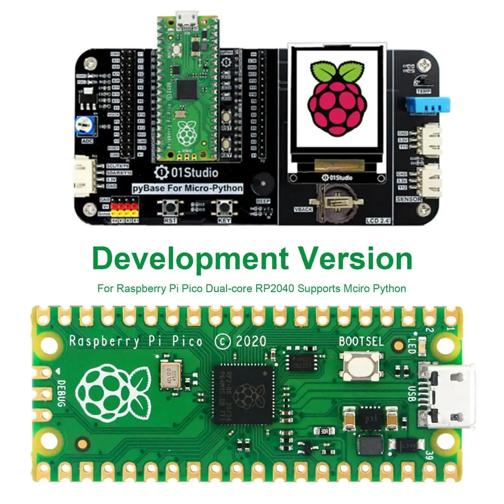 Новый микроконтроллер Raspberry Pi Pico RP2040 Двухъядерный Arm Cortex-M0 + 133 МГц Поддержка 16 Мб