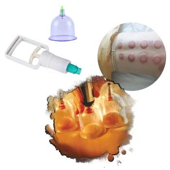 

1Set* 12 Pcs Massage Vacuum Cupping Set Thicker Magnetic Aspirating vacuum Cans Cupuncture Massage jars Suction Cup Tube Gift