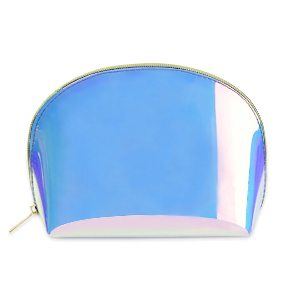 Transparent Large Capacity Cosmetic Bag TPU Practical Fashion Makeup Case Toiletry Women Travel Holographic Laser Zipper