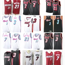 Майями Хассан Уайтсайд Горан драгич Dwyane Уэйд баскетбольные майки для мужчин