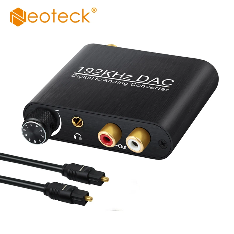 

Neoteck 3.5MM Jack RCA DAC Digital to Analog Audio Converter Decoder Optical Fiber Coaxial Signal to Analog DAC Spdif For Amp