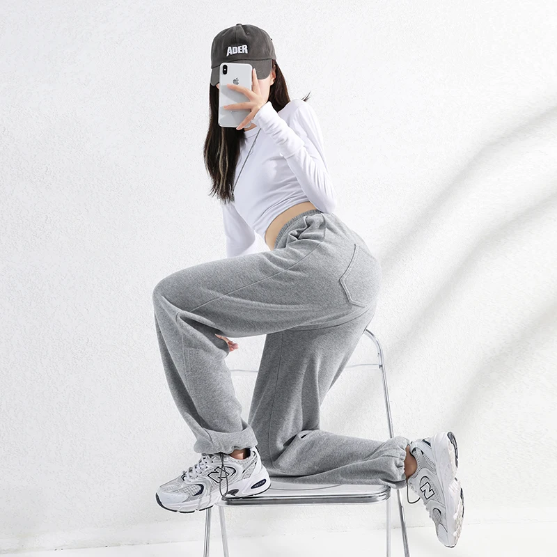 2022 Women Pants Black Jogging Sweatpants Women For Pants Baggy Sports  Pants Gray Jogger High Waist Sweat Casual Female Trousers - AliExpress