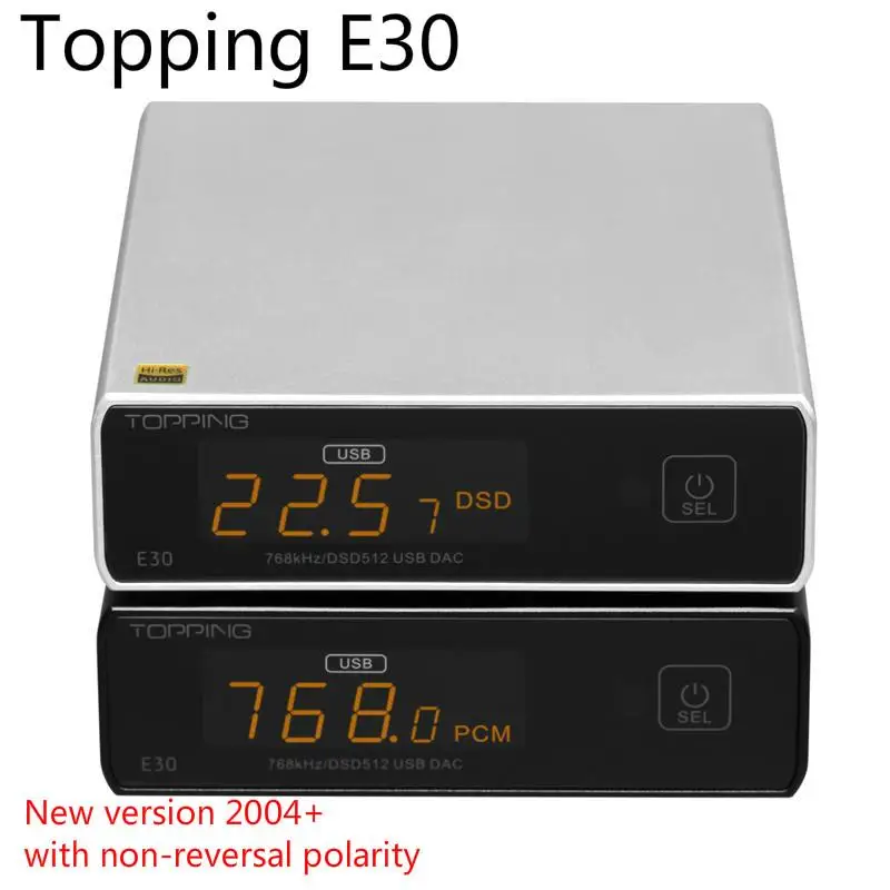 ЦАП Topping E30 32 бит/768 кГц DSD512 AK4493 поддержка USB/оптический/коаксиальный вход