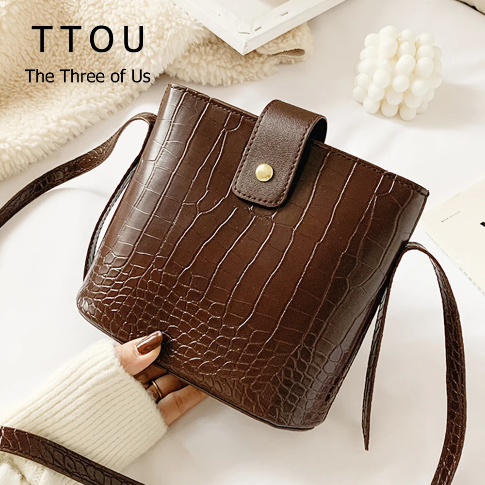 2020 Новое поступление женские сумки через плечо с узором под кожу крокодила