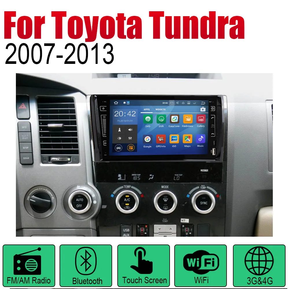 ZaiXi Android 2 Din Авто радио для Toyota Tundra Sequoia 2007~ 2013 автомобильный мультимедийный плеер gps навигационная система Радио стерео - Цвет: Standard machine