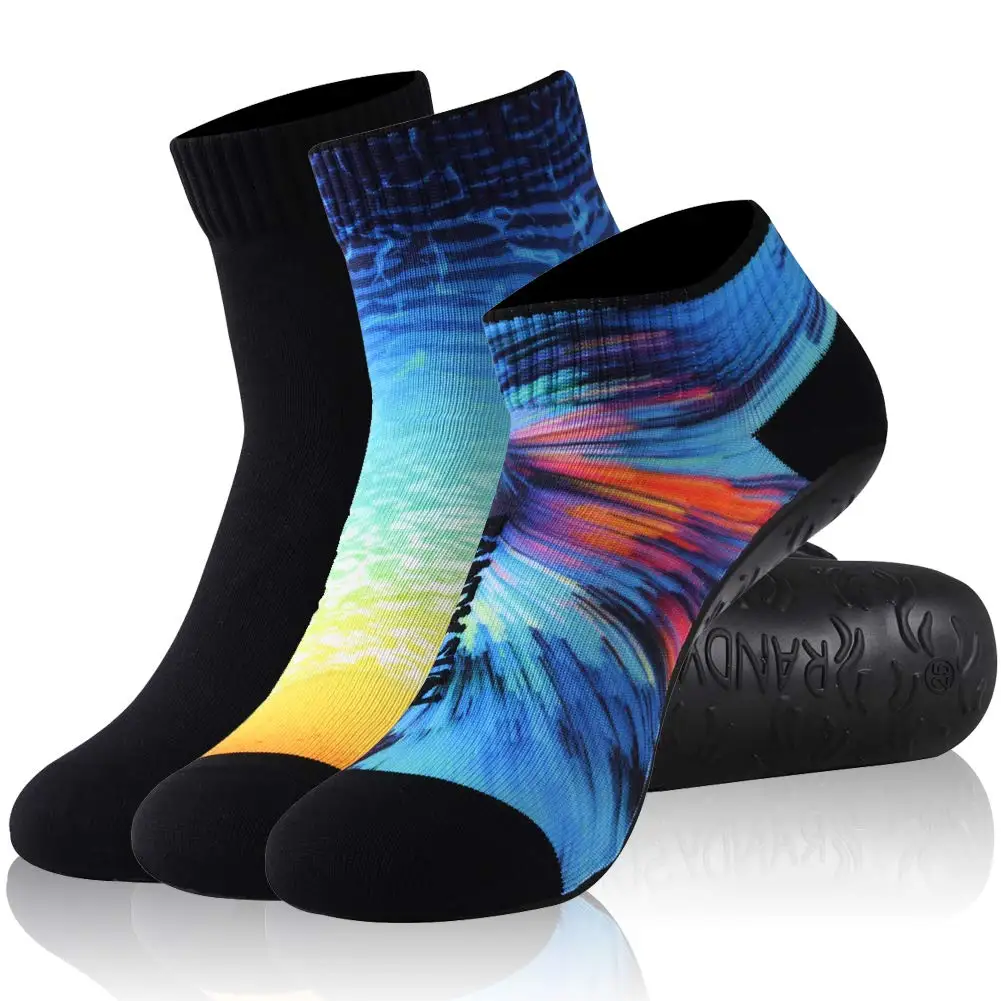 RANDY SUN Volleyball Beach Socks,2 Pairs Seamless Quick-Dry Floor Indoor Water Sports Yoga, Sand Exercise, Jogging Fitness Socks
