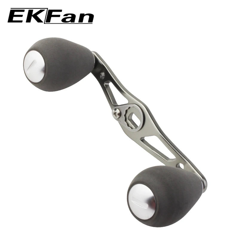 EKfan Stainless Steel Fishing Reel Handle & EVA Knobs Baitcasting For