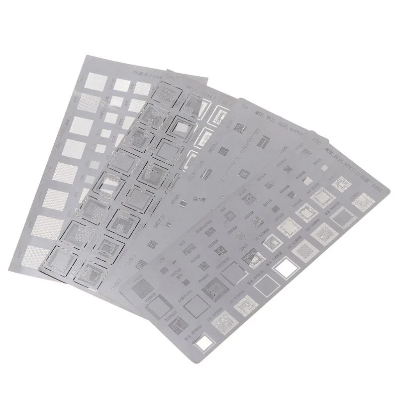 4Pcs Universal Bga Stencil For Mtk Msm Samsung   Ipad 4Pcs Universal Bga Stencil For Mtk Msm Samsung   Ipad
