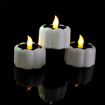 

6PCS Halloween Tealights Pumpkin Lights Pumpkin Flameless Candle LED Lights Battery Operated Pumpkin Decor for Halloween J50
