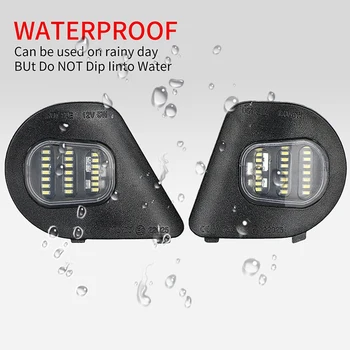 

for 10-19 Dodge Ram 1500 2500 3500 4500 Right & Left Mirror Puddle Lights Lamps 24LED