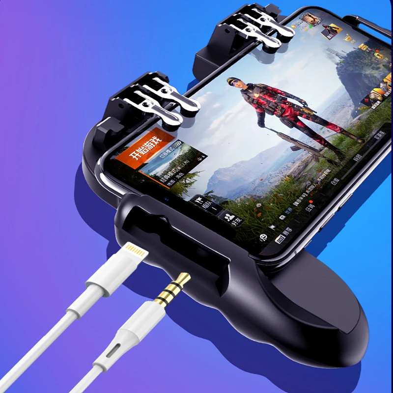  H9 Six Finger PUBG Game Controller Gamepad Trigger Shooting Free Fire Cooling Fan Gamepad Joystick 