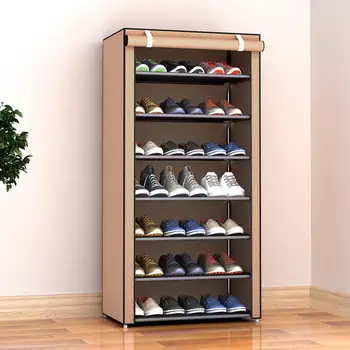 

Multi-Layer Non-Woven Fabric Shoe Shelf Shoe Cabinet Creative Housekeeping Slipper Space Save Practical Home Organization